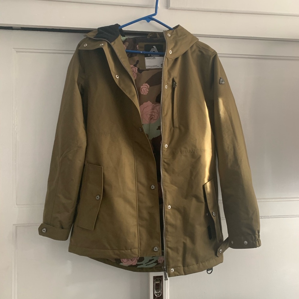 Aperture women’s snowboard jacket size small green
